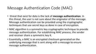 Mac In Cyber Security Information Security (Digital Signatures) | PPTX