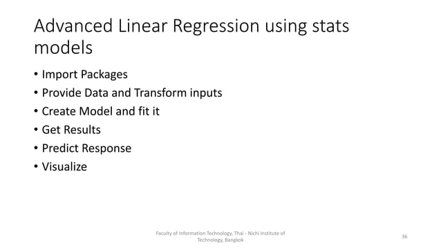 Week 9: Programming for Data Analysis | PPT