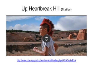 Up Heartbreak Hill (Trailer)
http://www.pbs.org/pov/upheartbreakhill/trailer.php#.VkNGu9-rRsN
 