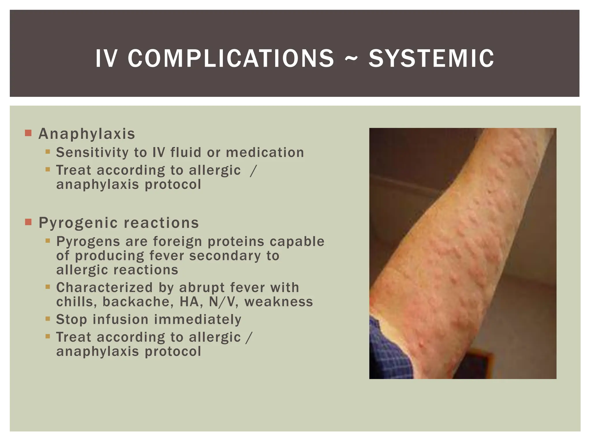 Iv Reactions Intravenous Fluids and Drug Calculations | PPT