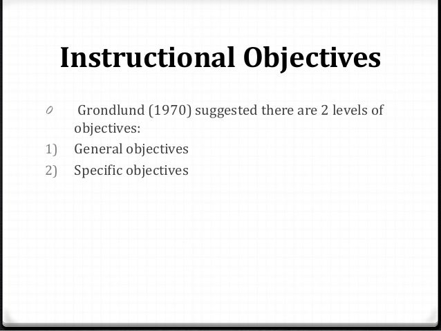 Week 9 instructional objectives