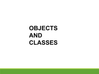 Week9 Intro to classes and objects in Java | PPTX | Programming ...