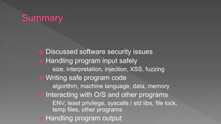 Software Security information security | PPTX