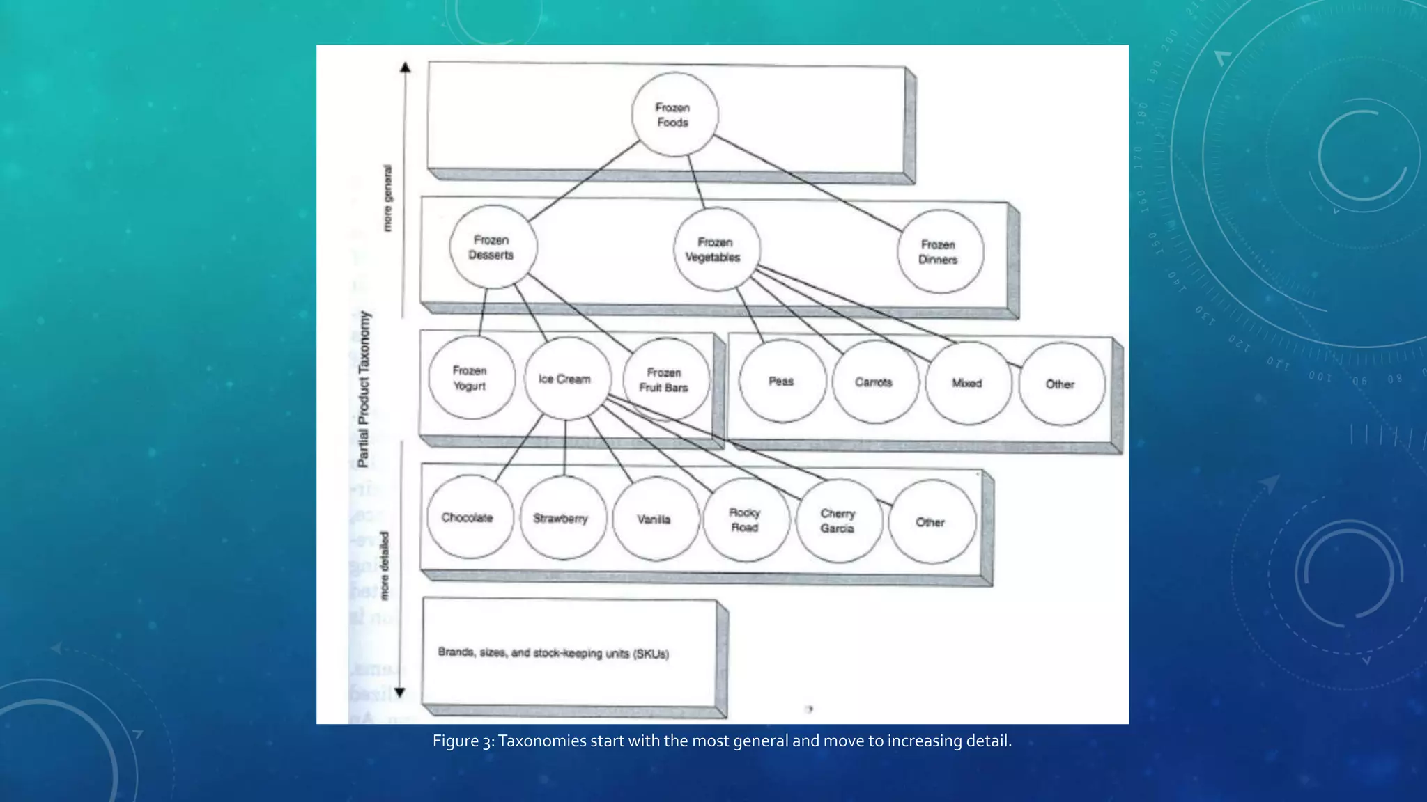 Figure 3:Taxonomies start with the most general and move to increasing detail.
 