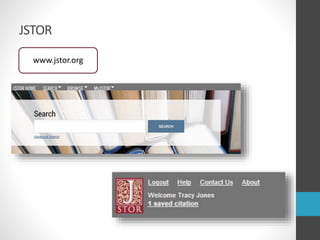 JSTOR
www.jstor.org
 