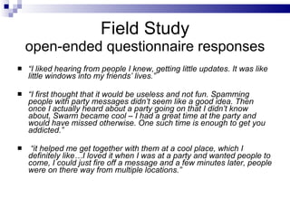 <ul><li>“ I liked hearing from people I knew, getting little updates. It was like little windows into my friends’ lives.” ...