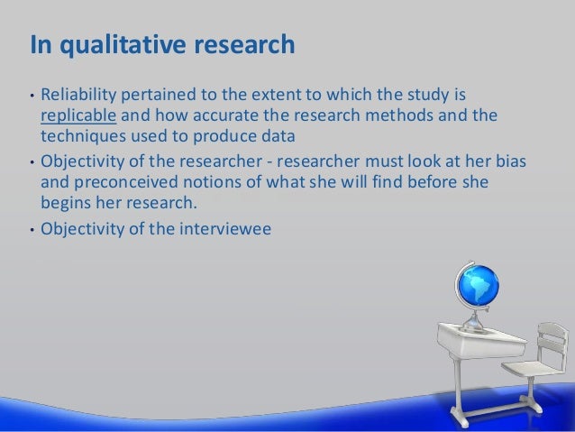 validity and reliability in mixed methods research
