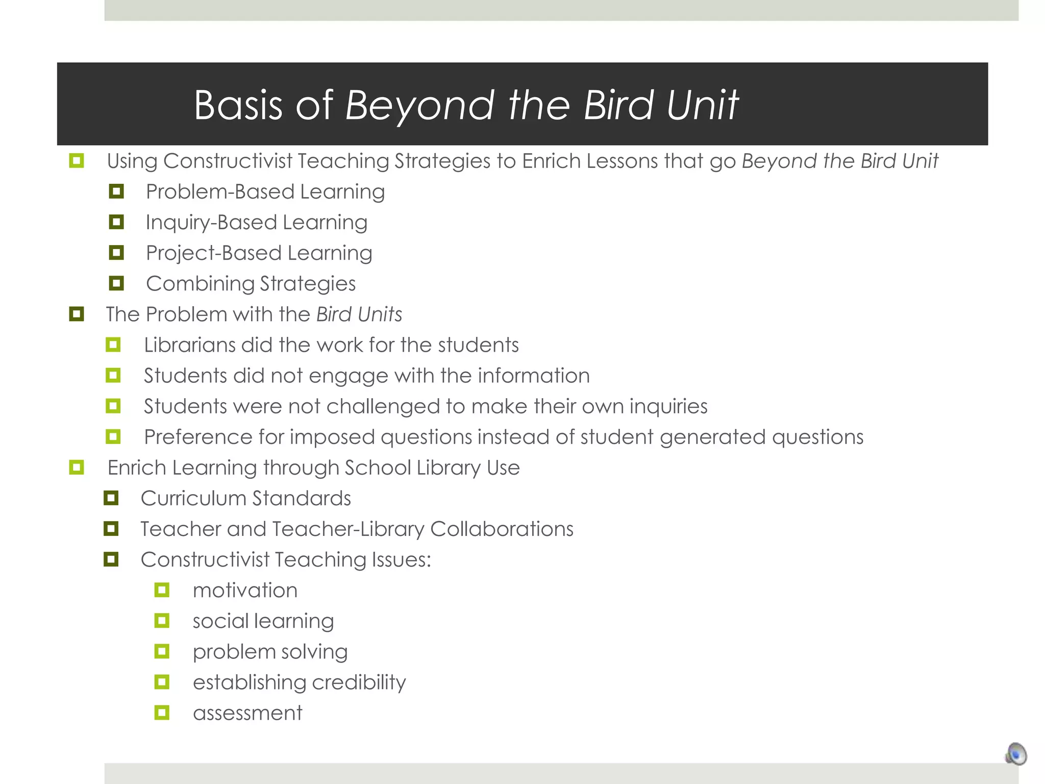 Constructivist teaching strategies ppt