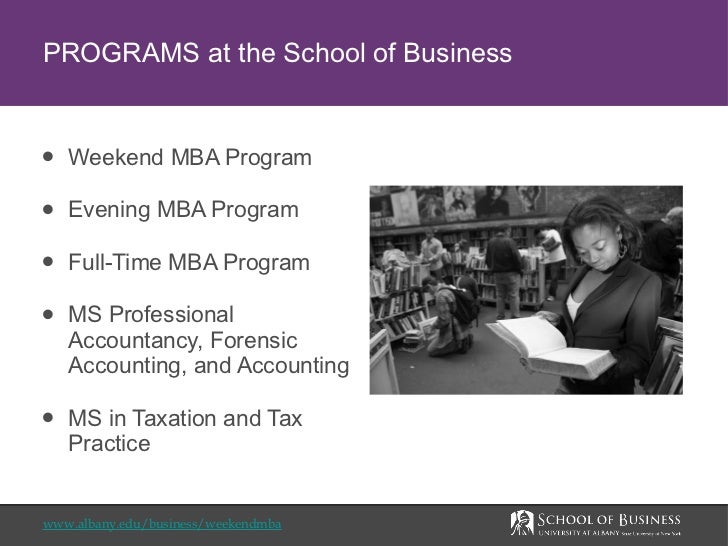 weekend mba programs