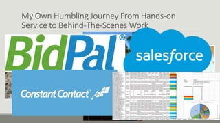 My Own Humbling Journey From Hands-on
Service to Behind-The-Scenes Work
 