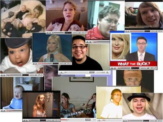 Who is on YouTube (percentage of videos featuring people of different ages) ‏ 