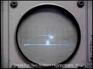 Tennis For Two (William Higinbotham, 1958
 