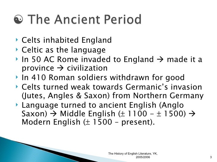 Week Ii (Ancient Period)
