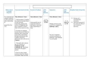 WEEKLY-PLAN-GRADE5 english example of cur map | PPT