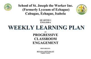 WEEKLY-PLAN-GRADE6 lesson plan for grade 6 | DOCX