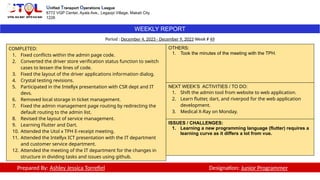 Weekly Accomplishment Report - Week 49.pptx