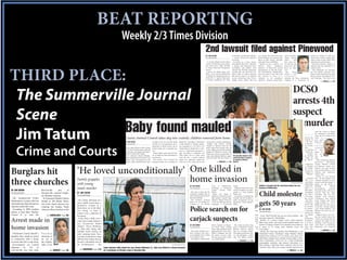 CYAN-AOOO   MAGENTA-OAOO     YELLOW -OOAO BLACK      2/6/01




                                                                                               BEAT REPORTING
                                                                                                                           Weekly 2/3 Times Division
                                                                                                                                                                                                                                                          2nd lawsuit filed against Pinewood
                                                                                                                                                                                                                                                          BY JIM TATUM                             Cowlishaw, and Brendan Diffley,          also alleges that Pinewood Prep selors, and prin-                                silence by failing to notify law
                                                                                                                                                                                                                                                          The Journal Scene                        a former Pinewood guidance               and Cowlishaw were grossly neg- cipals, among                                    enforcement and by taking affir-
                                                                                                                                                                                                                                                                                                   counselor.                               ligent in their hiring, retention others – that                                  mative steps to keep others from
                                                                                                                                                                                                                                                            A second alleged sexual abuse            According to a press release           and supervision of ReVille.       they must fol-                                 notifying law enforcement.
                                                                                                                                                                                                                                                          victim of Charleston-area teacher        from Motley Rice LLC, John Doe             CYAN-AOOO new evidence, we
                                                                                                                                                                                                                                                                                                                                              “Based on MAGENTA-OAOO YELLOW -OOAO BLACK 2/6/01
                                                                                                                                                                                                                                                                                                                                                                              low the law and                                  Pinewood officials continue to
                                                                                                                                                                                                                                                          and coach Louis “Skip” ReVille           2, alleges that Pinewood Prep,           believe     these     mandatory protect the chil-                                maintain that the allegations are
                                                                                                                                                                                                                                                          is suing Pinewood Preparatory            Cowlishaw and Diffley were               reporters at Pinewood missed dren in their                                       without merit.




THIRD PLACE:
                                                                                                                                                                                                                                                          School.                                  notified that ReVille improperly         opportunities to stop this preda- care.”                                           “The allegations are unfound-
                                                                                                                                                                                                                                                            Lawyers for Motley Rice LLC            touched him and other boy stu-           tor,” David Hoyle, a Motley Rice    The     filing                               ed,” the school’s attorney, Alice
                                                                                                                                                                                                                                                                                                                                                                                               Reville
                                                                                                                                                                                                                                                          filed a civil lawsuit Wednesday          dents while on school property           lawyer for Doe 2, said. “We want claims a civil                                  Paylor of the Charleston law firm
                                                                                                                                                                                                                                                          on behalf of a plaintiff known as        but did not report it as required        this lawsuit to serve as a              c o n s p i r a c y,                     Rosen, Rosen and Hagood LLC
                                                                                                                                                                                                                                                          “John Doe 2” against Pinewood,           by law. At that time, Doe 2 was a        reminder to all mandatory               alleging the three defendants            said Thursday. “No such com-
                                                                                                                                                                                                                                                          its former headmaster Dr. Glyn           middle school student. The suit          reporters – teachers, school coun-      engaged in a conspiracy of
                                                                                                                                                                                                                                                                                                                                                                                                                                           See REVILLE Page 8A




                                                                                                                                                                                                                                                                                                                                                                                                 DCSO
 The Summerville Journal                                                                                                                                                                                                                                                                                                                                                                         arrests 4th
 Scene                                                                                                                                                                                                                                                                                                                                                                                           suspect
                                                                                                                                                                                                                                                                                                                                                                                                 in murder
 Jim Tatum     Baby found mauled                                                                                              County Animal Control takes dog into custody; children removed from home
                                                                                                                                                                                                                                                                                                                                                                                                 BY JIM TATUM
                                                                                                                                                                                                                                                                                                                                                                                                 The Journal Scene

                                                                                                                                                                                                                                                                                                                                                                                                       Bond was denied for the
                                                                                                                                                                                                                                                                                                                                                                                                                                    with the victim to obtain
                                                                                                                                                                                                                                                                                                                                                                                                                                    the marijuana and Butler
                                                                                                                                                                                                                                                                                                                                                                                                                                    came out of a wooded area
                                                                                                                                                                                                                                                                                                                                                                                                                                    with      a
                                                                                                                                                                                                                                                                                                                                                                                                     latest suspect arrested in     gun and
                                                                                                                              BY JIM TATUM                               of death of the two and half month Ridgeville. According to Dorchester several times, severely mauling him.                                                                                                                 connection with the Dec.       began fir-
                                                                                                                               he Journal Scene                          old baby was “exsanguination, due to County Sheriff L.C. Knight, authori-             Knight said Aiden’s mother,                                                                                                           19 armed robbery and mur-      i n g ,
                                                                                                                                                                         transection of blood vessels, due to ties responded to a 911 call at 151 Chantel N. McGrew had left the                                                                                                                     der of a Moncks Corner         w h i c h




      Crime and Courts
                                                                                                                               Little Aiden McGrew bled to death animal eating, due to parental neg- Sampit Road in Ridgeville in refer- house earlier that morning with one                                                                                                                         man in Summerville.            resulted
                                                                                                                              as a result of terrible injuries inflicted                                                                                     of her children, leaving her husband,                                                                                                     During a bond hearing        in      the
                                                                                                                                                                         lect.”                                    ence to a child being attacked by a
                                                                                                                              by a pet dog, according to Dorchester                                                                                          Quinten H. McGrew, at home with                                                                                                         held Wednesday afternoon,      death of
                                                                                                                              County Coroner Chris Nisbet.                 Nisbet further stated that the man- dog. According to authorities, the                                                                                                                                                    Dorchester           County
                                                                                                                                                                                                                                                             Aiden and a three-year-old child. At                               Provided                                                                                            the vic-
                                                                                                                               In a statement released Monday, ner of death has been determined to child, Aiden, was in a baby swing some point, Quinten McGrew appar- The dog that mauled a two-                                                                         Jim Tatum/Journal Scene
                                                                                                                                                                                                                                                                                                                                                                                                     Magistrate Judge Katrina       tim,     he Haynes
                                                                                                                              Nisbet reported that the results of an be homicide.                                  when the dog, a recently acquired ently put Aiden into the swing in or month-old baby to death is
                                                                                                                                                                                                                                                                April Bennett with her son Lorenzo Newton.                                                                                           Patton denied bond for         said.
                                                                                                                              autopsy and investigation by the             The horrific event occurred the family pet, apparently pulled the                                                          in custody of Animal                                                                           Christopher John “Rock”          After conducting multiple


                                                                                                                                                                                                                                                               Small patient, big personality
                                                                                                                              coroner’s office determined the cause morning of April 18 at a residence in child out of the swing and bit him                                  See MAULEDPage 12A Control.                                                                                            Haynes.                        interviews,     Dorchester
                                                           g                                                                                                                                                                                                                                                                                                                                           DCSO        investigators    County Sheriff ’s DCSO




               ‘He loved unconditionally’ One killedtouches hearts of all he meets
                                               Lorenzo in                                                                        FASHION FORWARD
                                                                                                                                                                                                                                                                                                                                                                                                     arrested Haynes Tuesday        investigators found that



Burglars hit
                                                                                                                                                                                                                                                                                                                                                                                                     and charged with murder        Haynes was also present
                                                                                                                                                                                                                                                                                                                                                                                                     and armed robbery in con-      and assisted Butler in the
                                                                                                                                                                                                                                                                                                                                                                                                     nection with the murder of     robbery and homicide,
                                                                                                                                                                                                                                                                                                                                                                                                     William             Michael    Nettles said.



                                          home invasion
                                                                                                                                                                                                                                                                BY JIM TATUM                               two and a half years old – has cancer, words all parents dread: “Your child               Cummings.                        Swarez, 17 was arrested
                                                                                                                                                                                                                                                                The Journal Scene                          much less just finished a chemothera- has cancer.”                                          The incident occurred


three churches
                                                                                                                                                                                                                                                                                                                                                                                                                                    Dec. 28 and charged with
                                                                        Family grapples                                                                                                                                                                                                                    py session less than an hour ago.         “That day I felt like I just couldn’t           about 7:30 p.m. Dec. 19 at     criminal conspiracy in con-
                                                                                                                                                                                                                                                                  Lorenzo Newton is as full speed            The squirms and giggles that seem- go on,” Lorenzo’s mom, April Jim Tatum/Journal Scene Azalea Park apartment          nection with the murder. A
                                                                        with young                                                                                                                                                                              ahead as little boys come. Expressive, ingly power the small toy locomotive Bennett said. “I kept thinking ‘why                      complex on Orangeburg
                                                                                                                                                                                                                                                                liquid brown eyes light up at a friend- now speeding across the break room again? Why isinto the courtroom before his sen- Summerville.
                                                                                                                                                                                                                                                                      Loop      in    Summerville, female.                                   ReVille is brought this happening again?
                                                                                                                                                                                                                                                                                                                                                                                                                                    judge set her bond at
                                                                                                                                                                                                                                    BY JIM TATUM                                                                                                                                                     Road near                      $40,000.             DCSO

BY JIM TATUM                       Brownsville       area      of
                                                                        man’s murder                                                                                                                                                The Journal Scene           ly face – any one – and the infectious, Robinson died atinto scene full of tencing on Wednesday.
                                                                                                                                                                                                                                                                      according to Dorchester              table to crash the a cup
                                                                                                                                                                                                                                                                mischievous giggle and klieg light contrasts starkly with the quiet, steady
                                                                                                                                                                                                                                                                      County       Coroner    Chris and the roommate was trans-
                                                                                                                                                                                                                                                                                                                                             ice, God must have a reason.”
                                                                                                                                                                                                                                                                                                                                                     Bennett lost her mother just last year
                                                                                                                                                                                                                                                                                                                                                                                                     Deputies responded to a
                                                                                                                                                                                                                                                                                                                                                                                                     call about a possible shoot-
                                                                                                                                                                                                                                                                                                                                                                                                                                    Investigators      arrested
                                                                                                                                                                                                                                                                                                                                                                                                                                    Stroman on Dec. 30 in con-
The Journal Scene

  The Summerville Police
                                   Summerville reported burgla-
                                   ries Monday morning.
                                     At Emmanuel Baptist Church
                                                                        BY JIM TATUM
                                                                        The Journal Scene                                                                                                                                                                  Child molester
                                                                                                                                                                                                                                      One man is dead and his Nisbet. cannot be resisted.
                                                                                                                                                                                                                                                                smile simply                           ported to of the young mother recounting to colon cancer; she was literally still
                                                                                                                                                                                                                                    roommate wounded after anOne Nisbet never guess this sunny, the said.
                                                                                                                                                                                                                                                                                                           voice a local hospital,
                                                                                                                                                                                                                                                                         would said Daniel P. Nisbet moment when she had to listen to paying funeral expense bills when
                                                                                                                                                                                                                                    early morning home invasion Robinson, 24 died from – barely An autopsy is scheduled for
                                                                                                                                                                                                                                    that turned deadly.
                                                                                                                                                                                                                                                                pint-sized whirling dervish mul-           an emergency room doctor utter
                                                                                                                                                                                                                                                                      tiple gunshot wounds when Tuesday and the incident is                                        See LORENZO Page 8A
                                                                                                                                                                                                                                                                                                                                                                                                     ing and found Cummings
                                                                                                                                                                                                                                                                                                                                                                                                     dead in his truck with a
                                                                                                                                                                                                                                                                                                                                                                                                     gunshot wound to his chest.
                                                                                                                                                                                                                                                                                                                                                                                                       After conducting several
                                                                                                                                                                                                                                                                                                                                                                                                                                    nection with the same
                                                                                                                                                                                                                                                                                                                                                                                                                                    homicide. She was also
                                                                                                                                                                                                                                                                                                                                                                                                                                    charged with Criminal
                                                                                                                                                                                                                                                                                                                                                                                                                                    Conspiracy and denied
                                                                          On a dusty afternoon in a                                                                                                                                   The incident occurred unknown subjects kicked in under investigation by the                                                                                    search warrants and inter-     bond, Nettles said. Dana
Department is trying to find out
who broke into three downtown
churches earlier this week.
                                   located at 106 Boone Street,
                                   one of the church deacons was
                                                                        dusty mobile home park, a
                                                                        diminutive woman in a                                                                                                                                                              gets 50 year
                                                                                                                                                                                                                                       Congressman campaigns for Gingrich s
                                                                                                                                                                                                                                    about 5:11 a.m. Sunday at a a door and shot him and his Dorchester County Sheriff’s
                                                                                                                                                                                                                                    residence at 143 Brooks roommate, a 55-year-old Office.
                                                                                                                                                                                                                                                                                                                                                                                                     views,        investigators
                                                                                                                                                                                                                                                                                                                                                                                                     obtained information that
                                                                                                                                                                                                                                                                                                                                                                                                                                    Andrew Butler Jr., 19, of
                                                                                                                                                                                                                                                                                                                                                                                                                                    Ridgeville was also arrest-


                                                                                                                                                                                                                                  Police search on for
                                   counting the Sunday funds                                                                                                                                                                                                                                                                                                                                         lead to the arrests of three   ed on Dec. 30 and charged
                                                                        black dress sat in the shad-                                                                                                                                                                                                                                                                                                 suspects, Enphaie Swarez,      with Armed Robbery and
  According to SPD incident        when an officer knocked on the                                                                                                                                                                                                                                                                            BY JIM TATUM
                                                                        ows trying so hard to                                                                                                                                                               BY LESLIE CANTU                              people gathered for a luncheon atJournal Scene a 10-year program of mak- 17 and Ramera Stroman,
                                                                                                                                                                                                                                                                                                                                             The    through on                                                                      Murder; his bond was also
reports, at least three churches                                        express even a glimmer of                                                                                                                                                           The Journal Scene                            Sweetwater Café.                           ing Republicans the majority in the U.S. 19, both of Summerville                denied.
located in or near the                                                                                                                                                                                                                                                                                     He said he had vowed to remain neu- House,                                                and Dana Andrew Butler           Anthony Pierce was driv-
                                        See BURGLARS Page 8A            her agony.                                                                                                                                                                                                                                                             Louis “Skip” ReVille may get out ofmost someday – but
                                                                                                                                                                                                                                                                                                                                                                something         that
                                                                                                                                                                                                                                                                                                                                                                                                jail


Arrest made in                                                            It has been a little over a
                                                                        week since Linda Amiano’s
                                                                        son, 24-year-old Daniel
                                                                                                                                                                                                                                  carjack suspects            Former House Speaker Newt Gingrich tral in the Republican primary because Republicans had resigned themselves to Jr., 19, of Ridgeville.
                                                                                                                                                                                                                                                            has the right combination of experience, several of his friends are running,not until at least his 74th birthday.
                                                                                                                                                                                                                                                                                                                                              but never happening, Watts said.                         According to information
                                                                                                                                                                                                                                                            historical understanding and principles felt compelled to begin campaigning ReVille, 32, adefended teacher, coach, camp counselor, investigators,
                                                                                                                                                                                                                                                                                                                                               on     He also former Gingrich’s remarks obtained by
                                                                                                                                                                                                                                                            to be the next president, said J.C. Watts, Gingrich’s behalf after he saw Bible study leader, and youth mentor pleaded guilty to a had set up a
                                                                                                                                                                                                                                                                                                                                              the using U.S. Marshals to bring “activist the suspects
                                                                                                                                                                                                                                                                                                                                                                                                                                    ing the vehicle where the
                                                                                                                                                                                                                                                                                                                                                                                                                                    victim was located and was
                                                                                                                                                                                                                                                                                                                                                                                                                                    charged the night of the
                                                                                                                                                                                                                                                                                                                                                                                                                                    shooting with Possession
                                                                                                                                                                                                                                    BY JIM TATUM            former Police Captain Jon Rogers,on The victim was able to flag
                                                                                                                                                                                                                                                                      Oklahoma Congressman,              attacks on Gingrich.                number of charges related to to explain theirsexual abuse of
                                                                                                                                                                                                                                                                                                                                                    judges” before Congress     his admitted marijuana purchase from                with Intent to Distribute

home invasion                                                           “Danny” Pryse Robinson
                                                                        Jr., died after being shot
                                                                        multiple times during an                                                                                                           Judy Watts/Journal Scene
                                                                                                                                                                                                                                    The Journal Scene       Wednesday. black males wearing down a Dorchester County as undisci- many as 35 young male students the victim, Nettles said.
                                                                                                                                                                                                                                                                      two                                   Gingrich has been painted
                                                                                                                                                                                                                                                              Watts spoke t-shirts and blackabout 20 Sheriff’s yet he methodically followed
                                                                                                                                                                                                                                                                      black to a group of shorts         plined, Reserve Deputy
                                                                                                                                                                                                                                      The search continues for a approached the victim, bran- who was on patrol nearby.
                                                                                                                                                                                                                                                                                                                                             as     decisions.
                                                                                                                                                                                                                                                                                                                                             Lowcountry.
                                                                                                                                                                                                                                                                                                                                                                      See GINGRICH Page 5A
                                                                                                                                                                                                                                                                                                                                               During the sentencing hearing, held Wednesday in the
                                                                                                                                                                                                                                                                                                                                                                                                       across the
                                                                                                                                                                                                                                                                                                                                                                                                     The female suspects met
                                                                                                                                                                                                                                                                                                                                                                                                                                    Marijuana and Criminal

                                                                                                                                                                                                                                                                                                                                                                                                                                           See MURDER Page 8A

  Charleston County Sheriff’s      Tuesday                                                                                                                                                                                          pair of suspects who stole a dished a handgun, and took The deputy pursued the vehi-                     Charleston County Courthouse, Judge Markley Dennis
                                                                        early morning home inva-                                 Loureen Ferguson, left, admires Margaret Goodwine as they prepare to show fash-
                                                                                                                                                                                                                                    car at gunpoint, then crashed the victim’s car keys. They cle and attempted a traffic
deputies have made an arrest       morning as                           sion that occurred less than                             ions during the annual Pine Ridge Elderly Housing on Thursday. The fashion show is                                                                                                                          handed down sentences of 15 to twenty years each on 23
                                                                                                                                                                                                                                    it a few blocks away.             fled the scene in the victim’s stop. The subjects crashed
                                                                                                                                 organized by resident Becky Crider. See more photos on page 8A.                                                                                                                                             indictments ranging from criminal sexual conduct with a
in connection with a home          he sat at                            100 feet from where she sat.                                                                                                                                  According to Summerville car, a 2003 Infinity.
                                                                                                                                                                                                                                                                                                             See CARJACK Page 12A            minor, performing a lewd act on a child, distributing
invasion that left a man dead.     the kitchen                          No one is absolutely sure of                                                                                                                                                                                                                                         pornographic materials, and criminal solicitation of a
  Investigators say Leland         table of his Rose                    the circumstances -- the                                                                                                      Jim Tatum/Journal Scene                                                                                                                minor during a sentencing These sentences will run con-
Shannon      Jr.,    40,    of                                                                          Linda Amiano talks about her son, Danny Robinson Jr., who was killed in a home invasion                                                                                                                                              currently with a fifty-year sentence Dennis imposed on a
Lincolnville was shot early                See ARREST Page 3A              See ROBINSON Page 11A        at a residence on Brooks Loop in Summerville.                                                                                                                                                                                                                                   See REVILLE Page 8A



                                                                                                                                                                                                                                                                 CYAN-AOOO    MAGENTA-OAOO    YELLOW-OOAO     BLACK 01/29/08
 