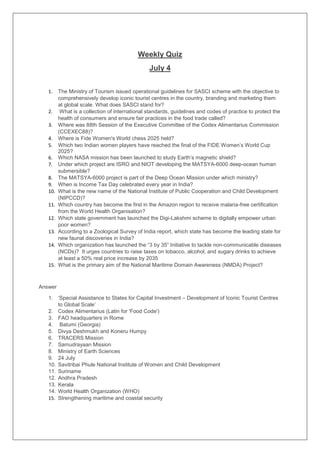 Nasa Mission Document.pdf Weekly quiz Compilation Jan -July 25.pdf