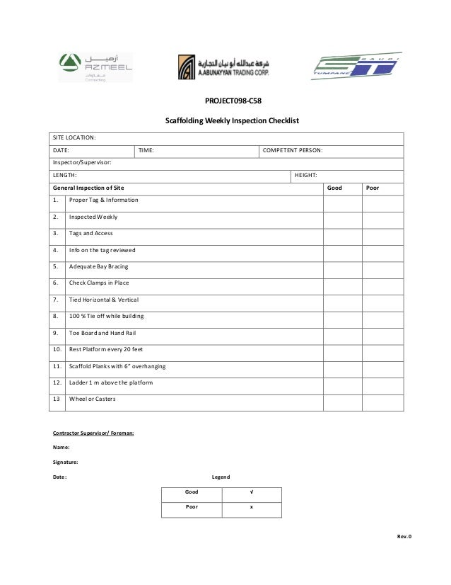 scaffold inspection checklist free template scaffolding inspection checklist template word doc scaffold inspection checklist free template scaffolding inspection checklist template word doc
