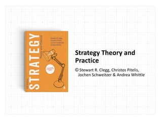 Strategy Theory and
Practice
© Stewart R. Clegg, Christos Pitelis,
Jochen Schweitzer & Andrea Whittle
 