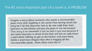 The #1 most important part of a novel is: A PROBLEM
 