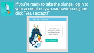 Week one of NaNoWriMo Young Writers Program
