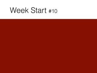 Week Start #10
 