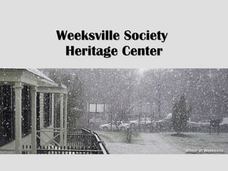 Weeksville Society  Heritage Center 
