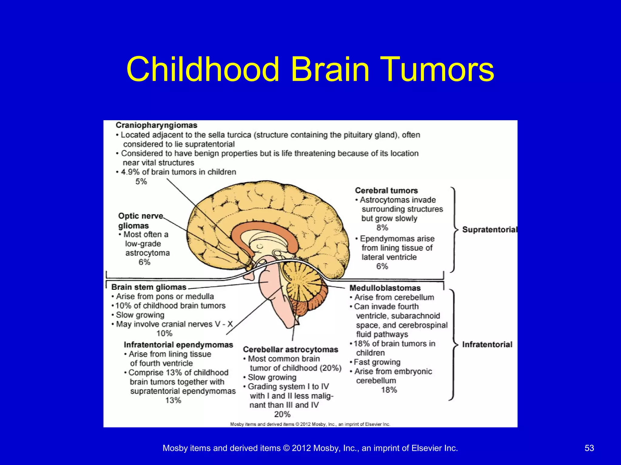 Mosby items and derived items © 2012 Mosby, Inc., an imprint of Elsevier Inc. 5353
Childhood Brain Tumors
 