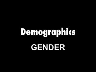 Demographics GENDER 