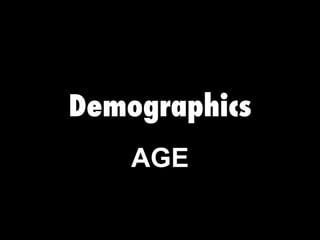 Demographics AGE 