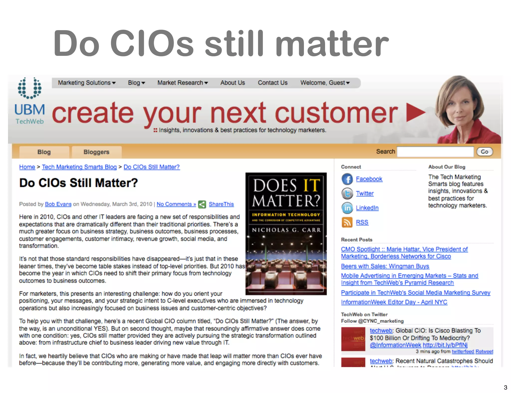 Do CIOs still matter




                       3
 