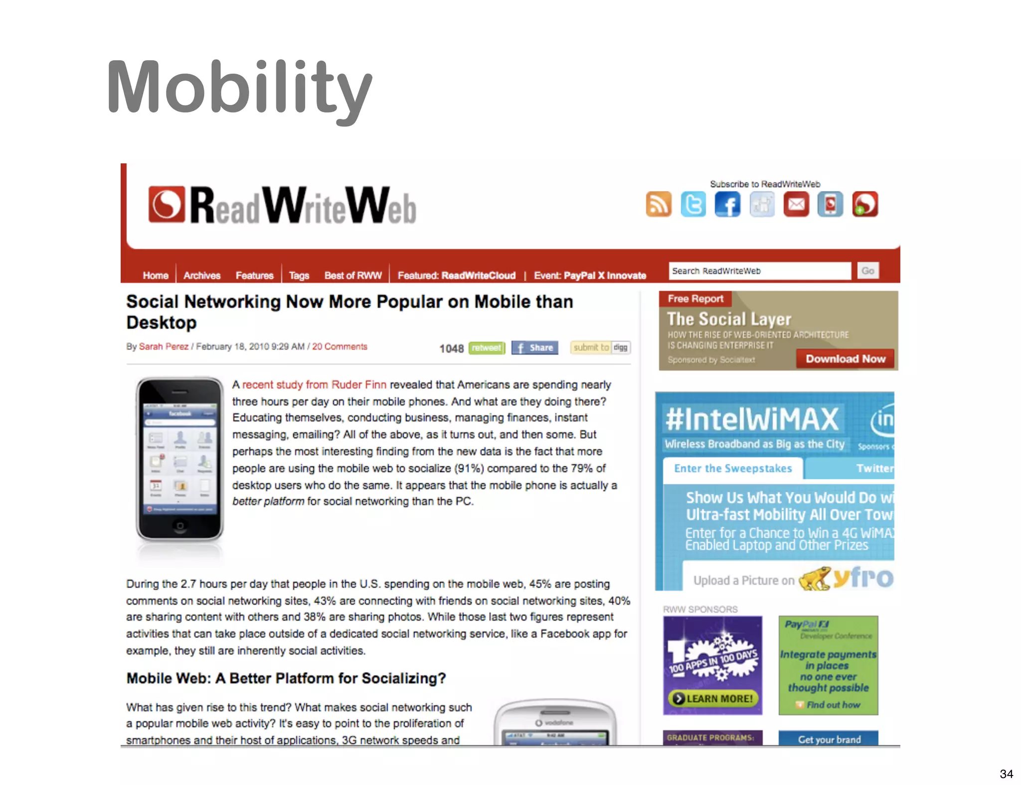 Mobility




           34
 