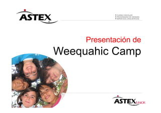 Presentación de
Weequahic Camp
 