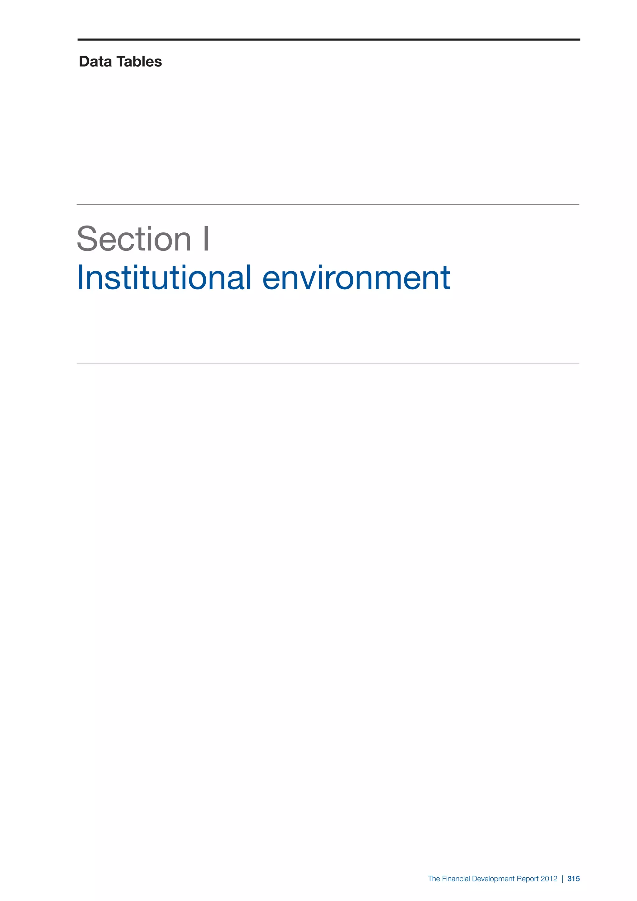  World Economic Forum,  'The Financial Development Report 2012'