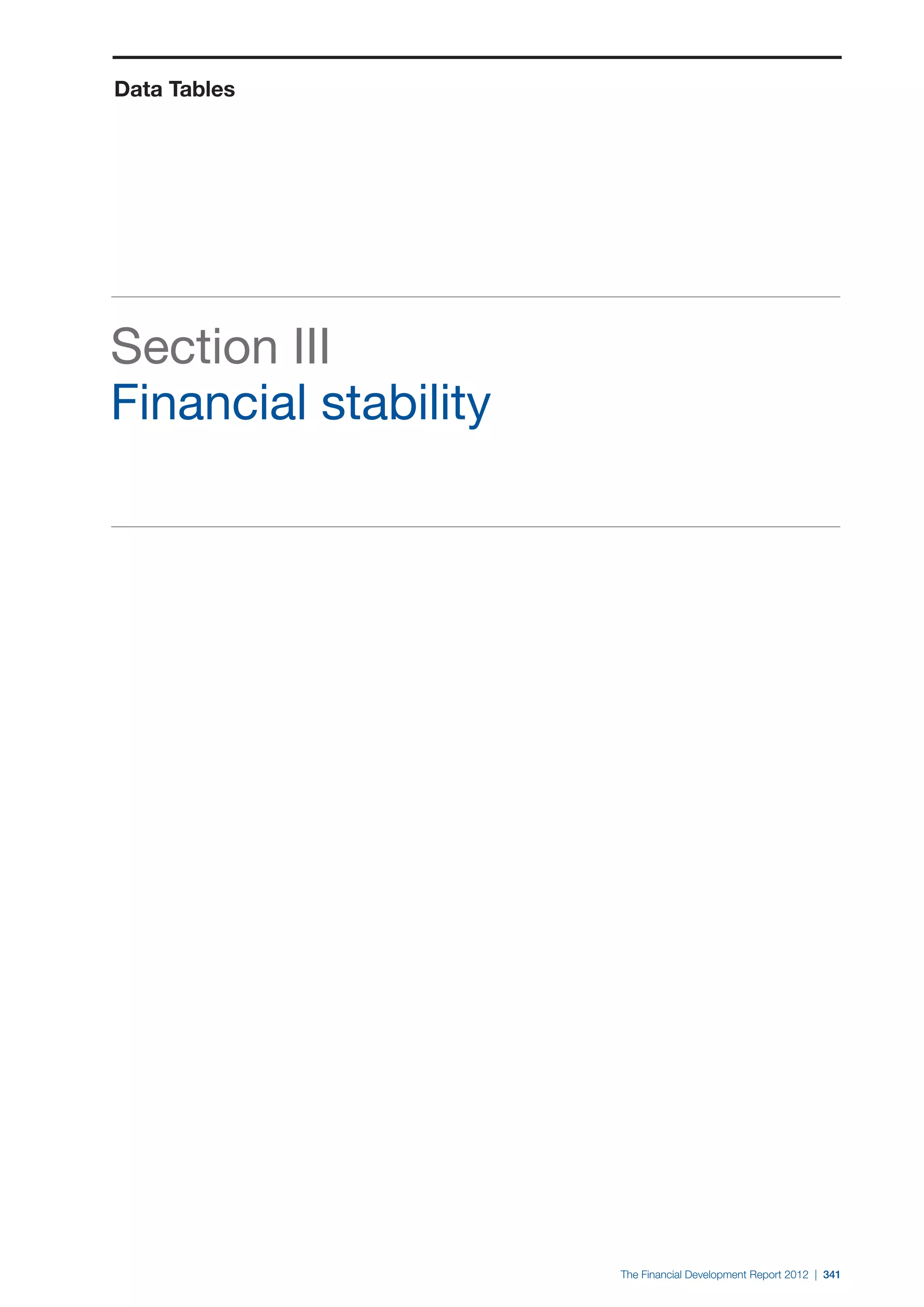  World Economic Forum,  'The Financial Development Report 2012'