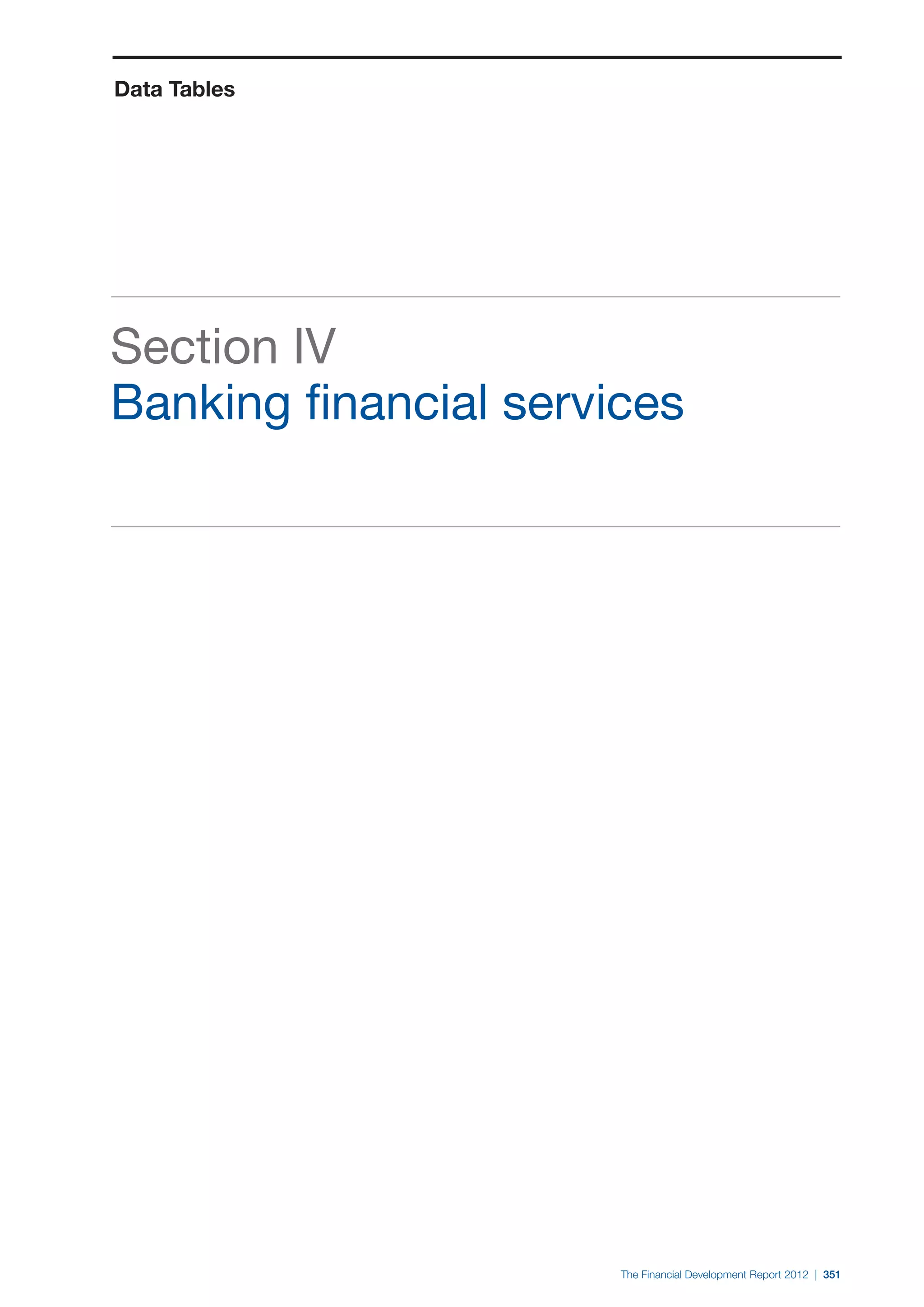  World Economic Forum,  'The Financial Development Report 2012'
