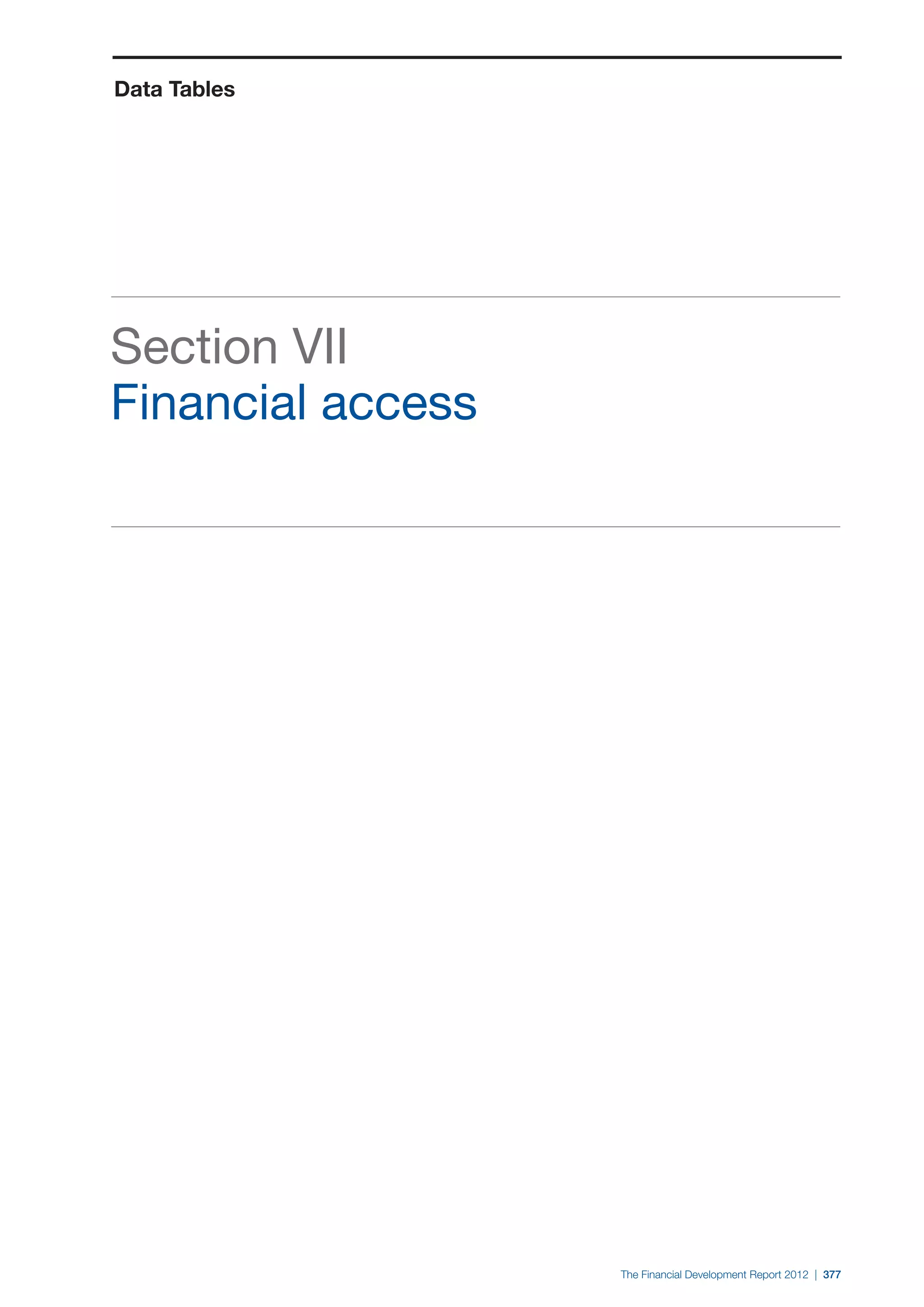  World Economic Forum,  'The Financial Development Report 2012'