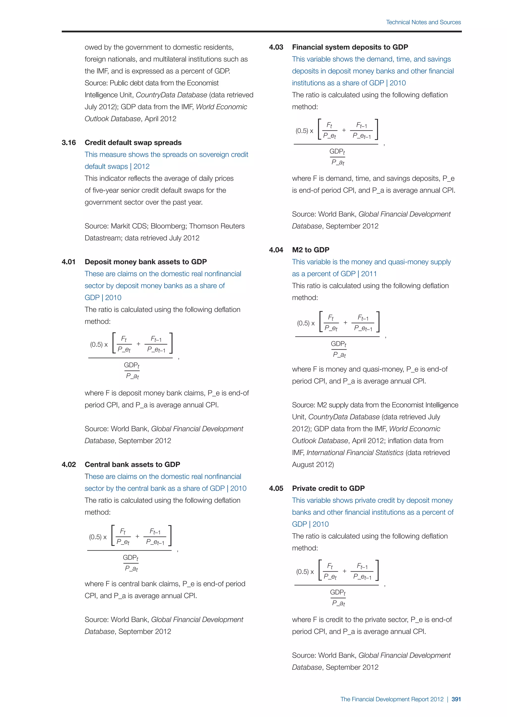  World Economic Forum,  'The Financial Development Report 2012'
