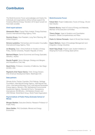 WEF Report: Fostering effective energy transition 2019 | PDF