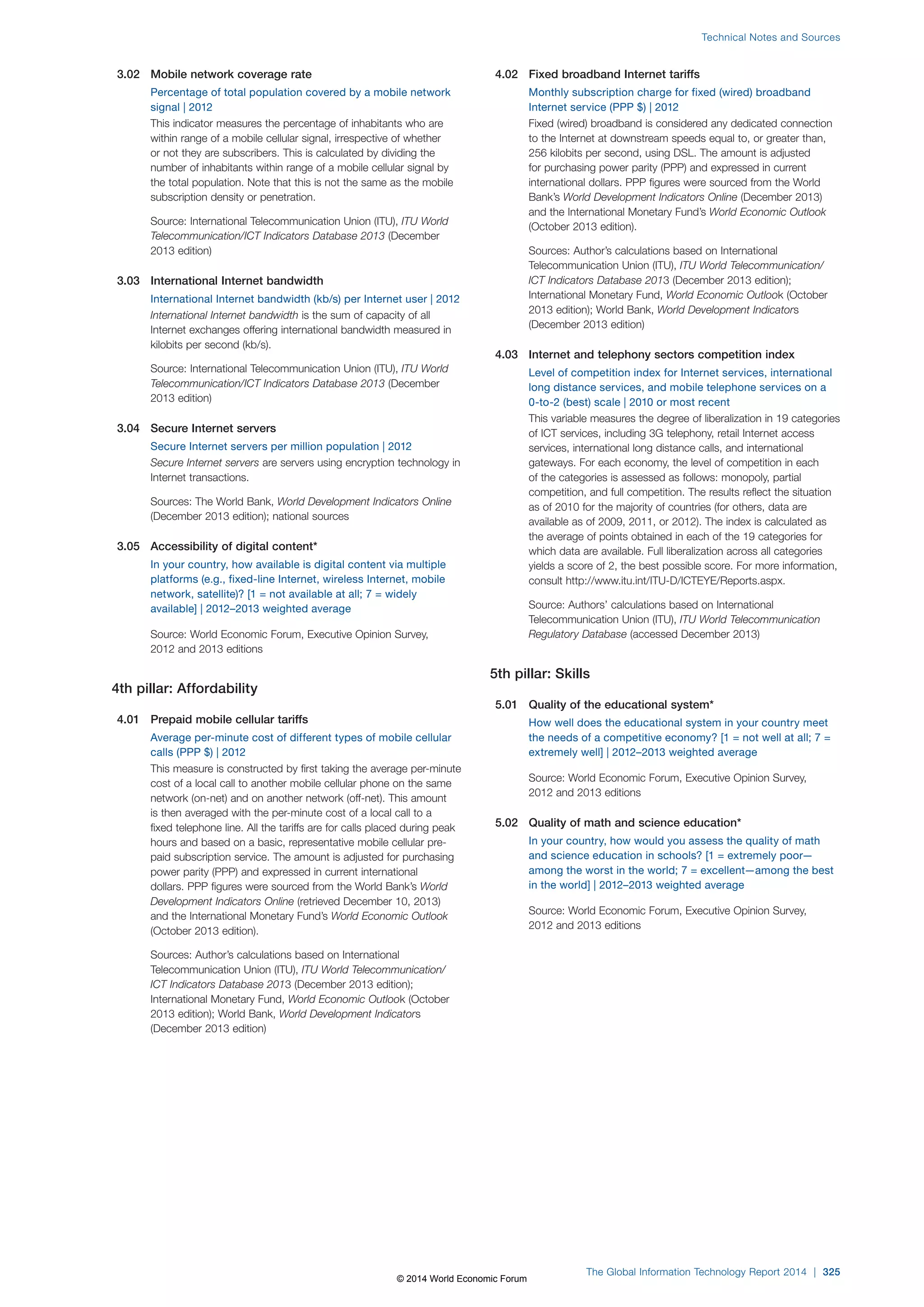 Wef global informationtechnology report 2014