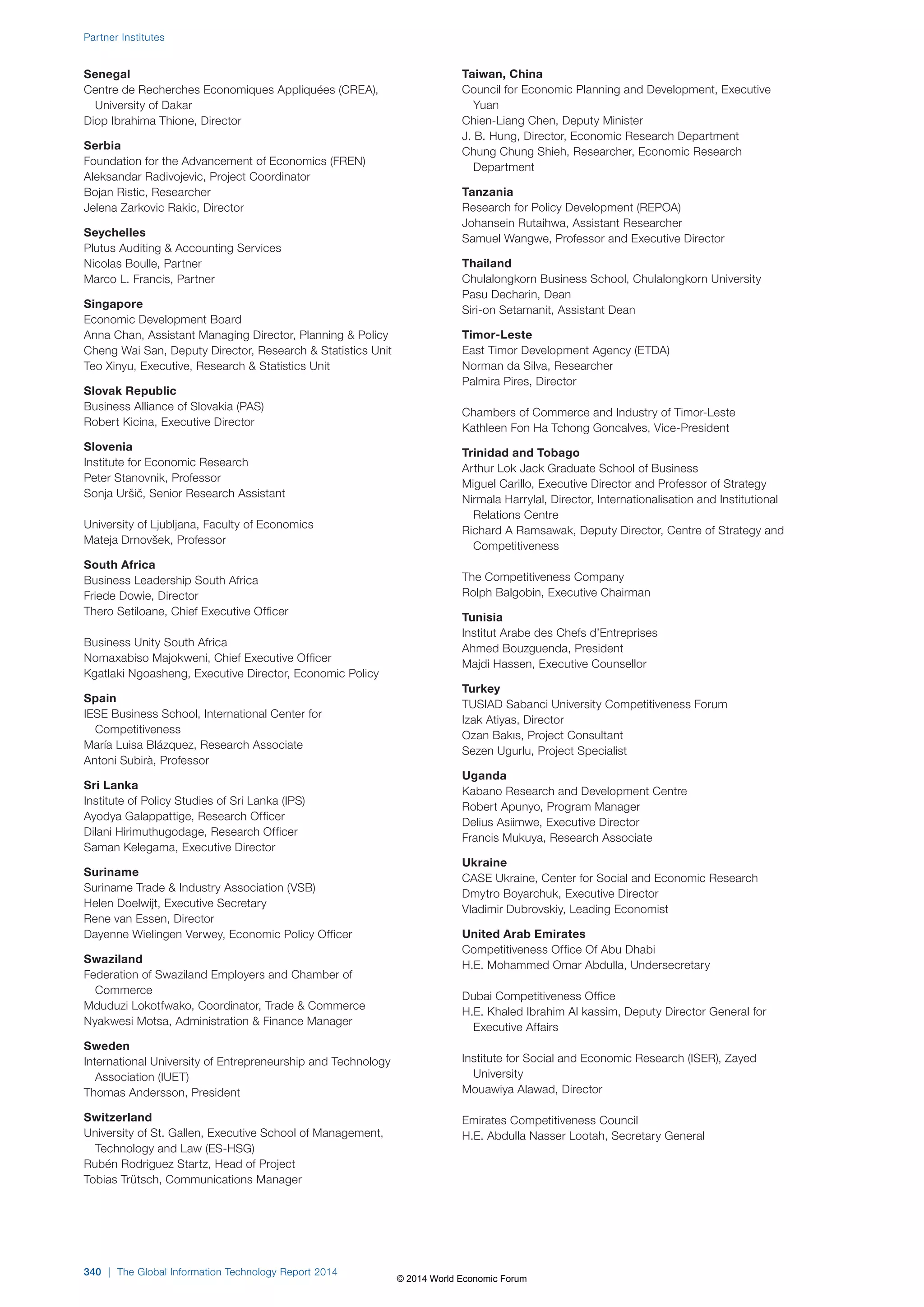 Wef global informationtechnology report 2014