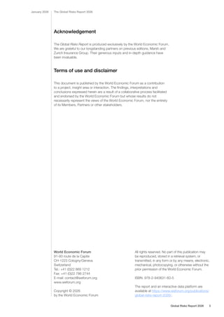 The Global Risks Report 2026 - World Economic Forum | PDF