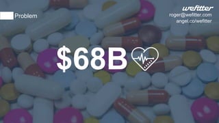 $68B
Problem roger@wefitter.com
angel.co/wefitter
 
