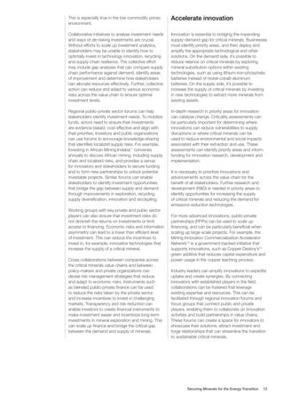 WEF Securing Minerals for the Energy Transition 2023 | PDF