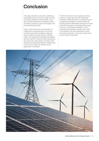 WEF Securing Minerals for the Energy Transition 2023 | PDF