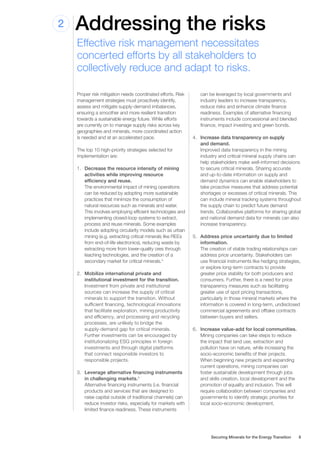 WEF Securing Minerals for the Energy Transition 2023 | PDF