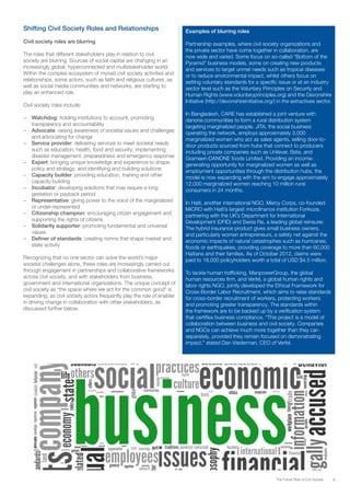 Wef the future role of civil society report 2013 | PDF
