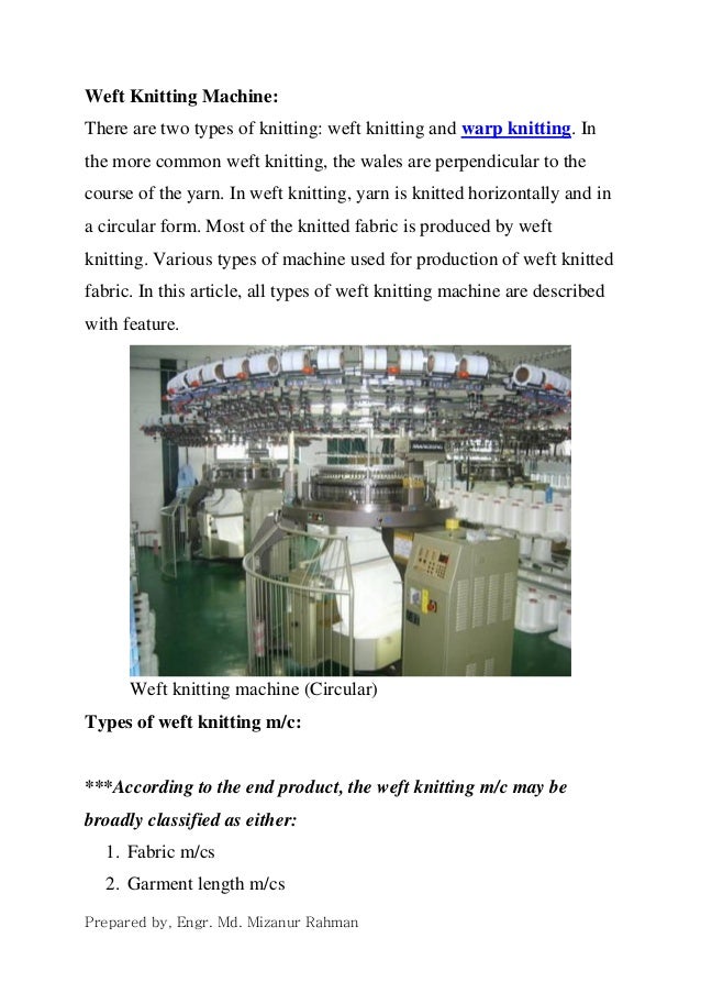 Weft Knitting Machine Weft Knitting Machine
