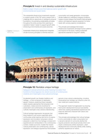 Travel and Tourism at a Turning Point: Principles for Transformative ...